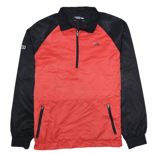 Lacoste Sport Men's Red & Black 1/2 Zip Pullover Sweatshirt XL