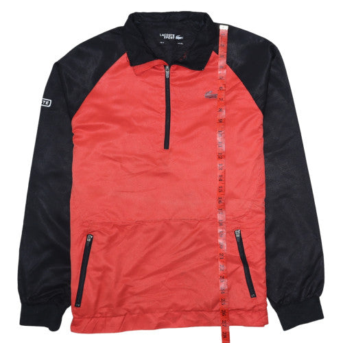 Lacoste Sport Men's Red & Black 1/2 Zip Pullover Sweatshirt XL