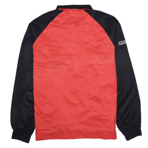 Lacoste Sport Men's Red & Black 1/2 Zip Pullover Sweatshirt XL
