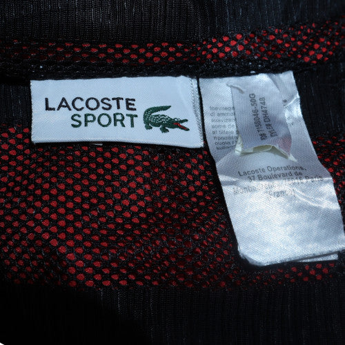Lacoste Sport Men's Red & Black 1/2 Zip Pullover Sweatshirt XL