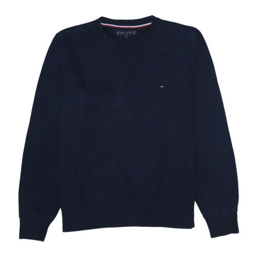 Tommy Hilfiger Women Navy Blue XL Crew Neck Pullover Sweatshirt