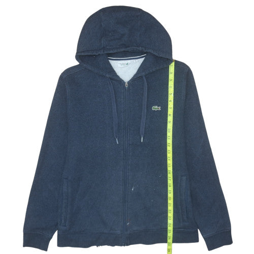 Lacoste Men’s Blue Full Zip Hoodie XL Fleece Sportswear