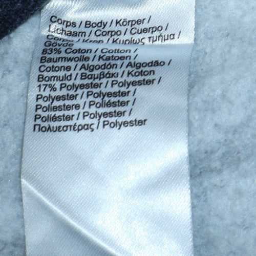 Lacoste Men’s Blue Full Zip Hoodie XL Fleece Sportswear