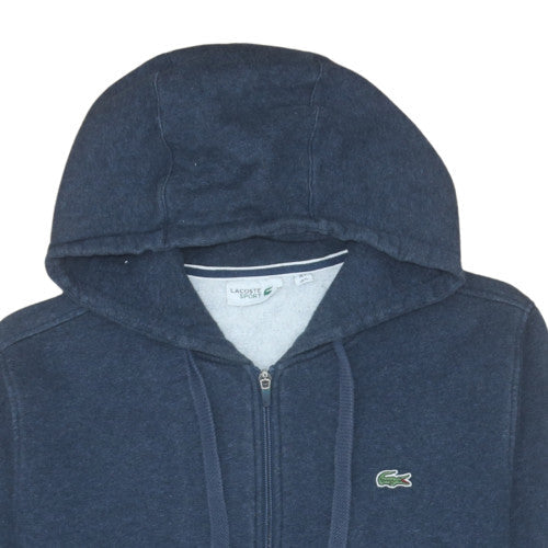 Lacoste Men’s Blue Full Zip Hoodie XL Fleece Sportswear