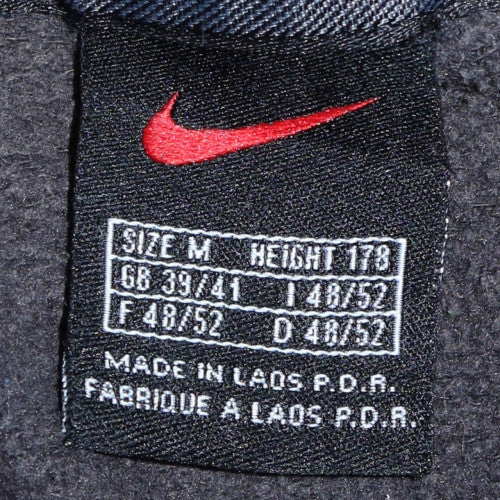 Nike Women Black Medium Pullover Sweatshirt Cotton Blend