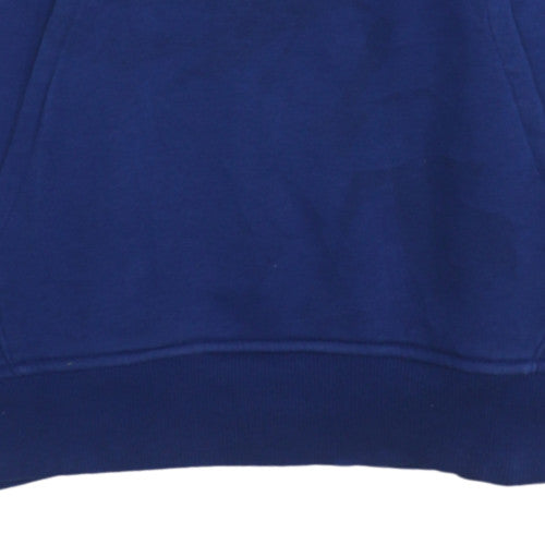 Puma Men's Blue Pullover Hoodie L Sports Fleece Sweatshirt