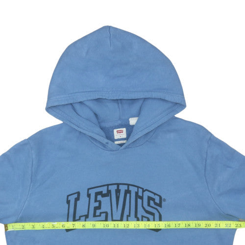 Levi's Men's Blue Pullover Hoodie M Regular Fit Fleece Sweatshirt