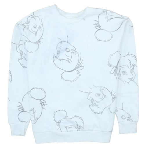 Disney Classics at George Women’s Cream Tinker Bell Pullover Sweatshirt M 12-14