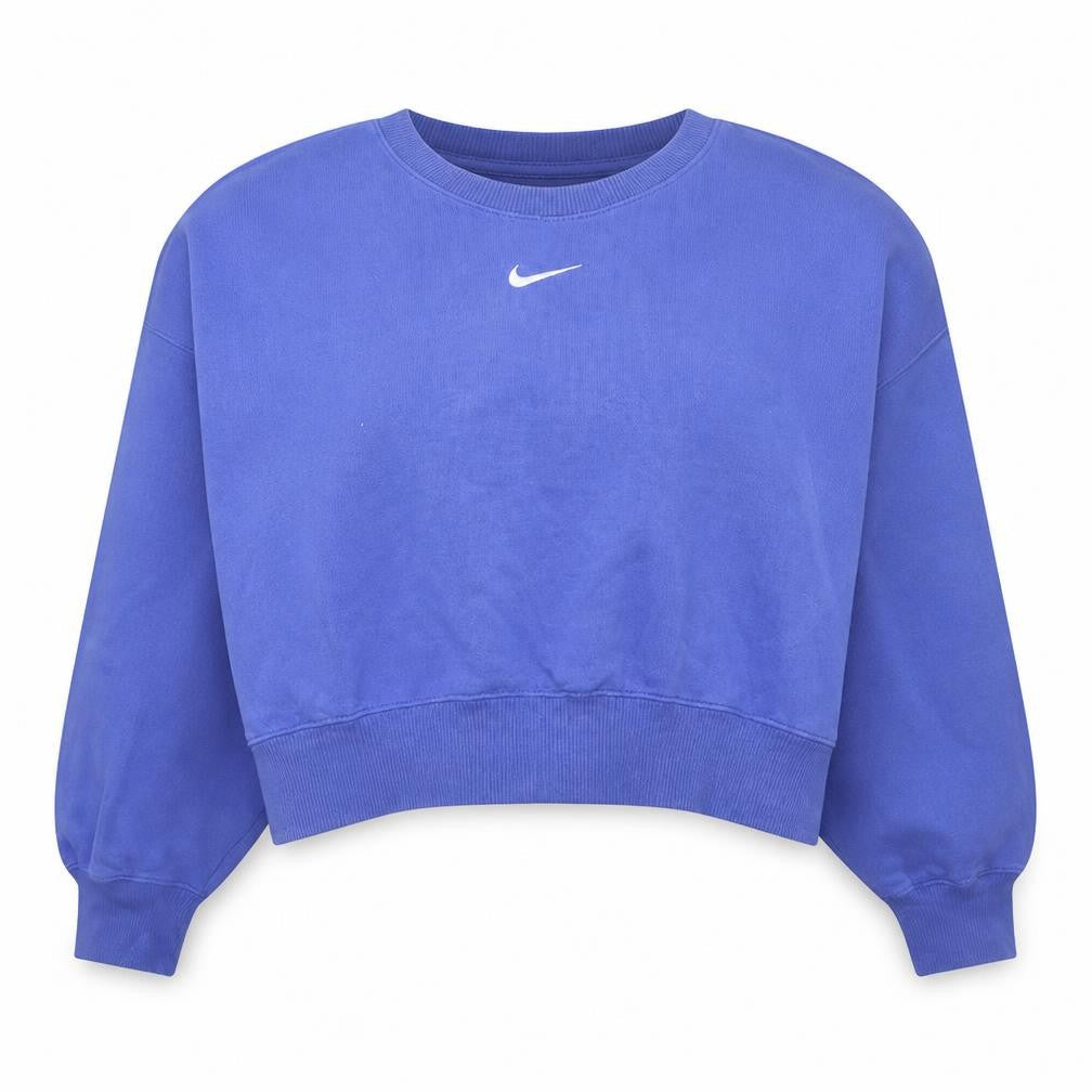 Front view of Nike Women's Purple Crew Neck Pullover Sweatshirt M