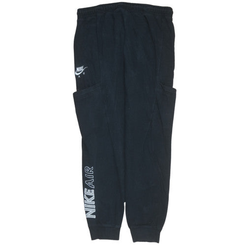 Nike Men Black L Jogger Sweatpants Cotton Blend Activewear