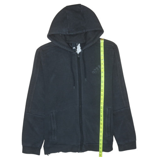 adidas Men's Black Full Zip Hoodie Fleece Size L
