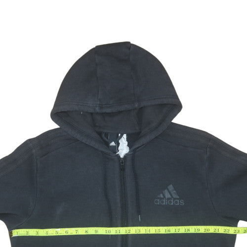 adidas Men's Black Full Zip Hoodie Fleece Size L