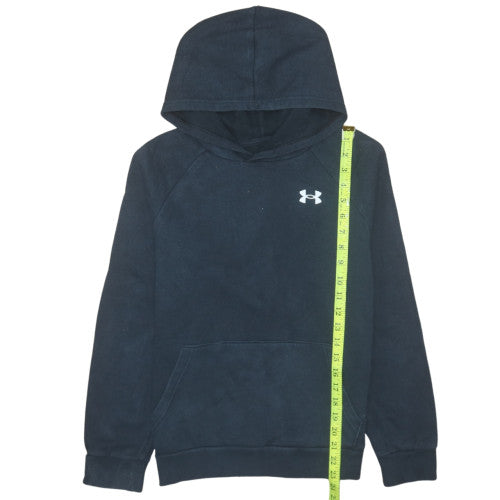 Under Armour Boys Navy Blue Pullover Hoodie Size 158 (13 Years) Fleece