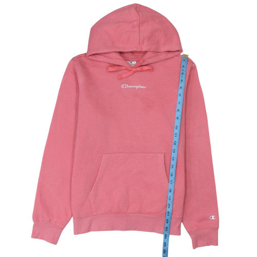 Champion Women’s Pink Pullover Hoodie Large Cotton Blend Fleece