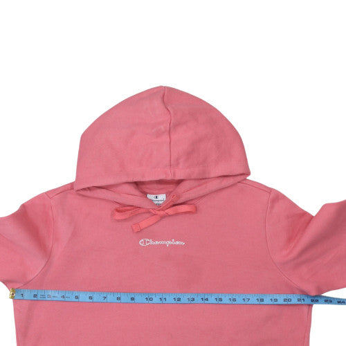 Champion Women’s Pink Pullover Hoodie Large Cotton Blend Fleece