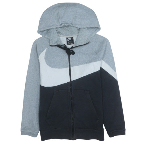 Nike Men's Grey Full Zip Hoodie M Sports Fleece