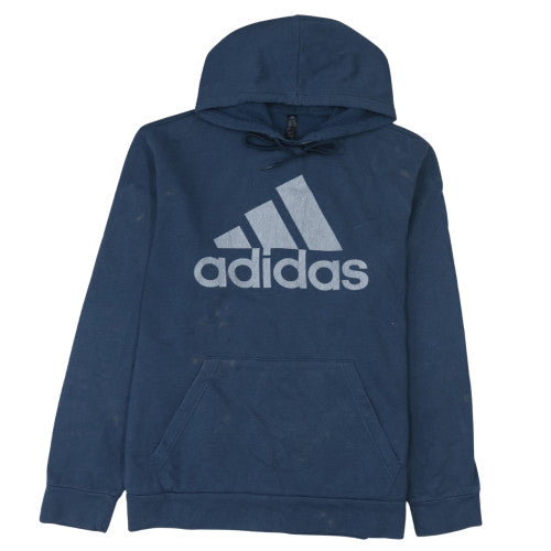 Adidas Mens Blue Pullover Hoodie L Golf Fleece Sportswear