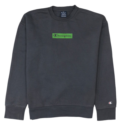 Champion Women's Black Medium Pullover Sweatshirt Cotton Blend Logo