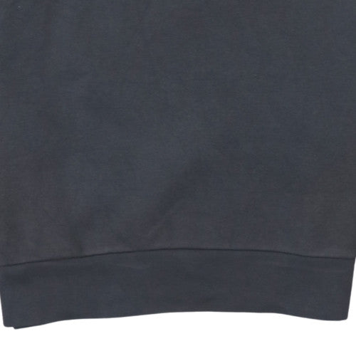 Champion Women's Black Medium Pullover Sweatshirt Cotton Blend Logo