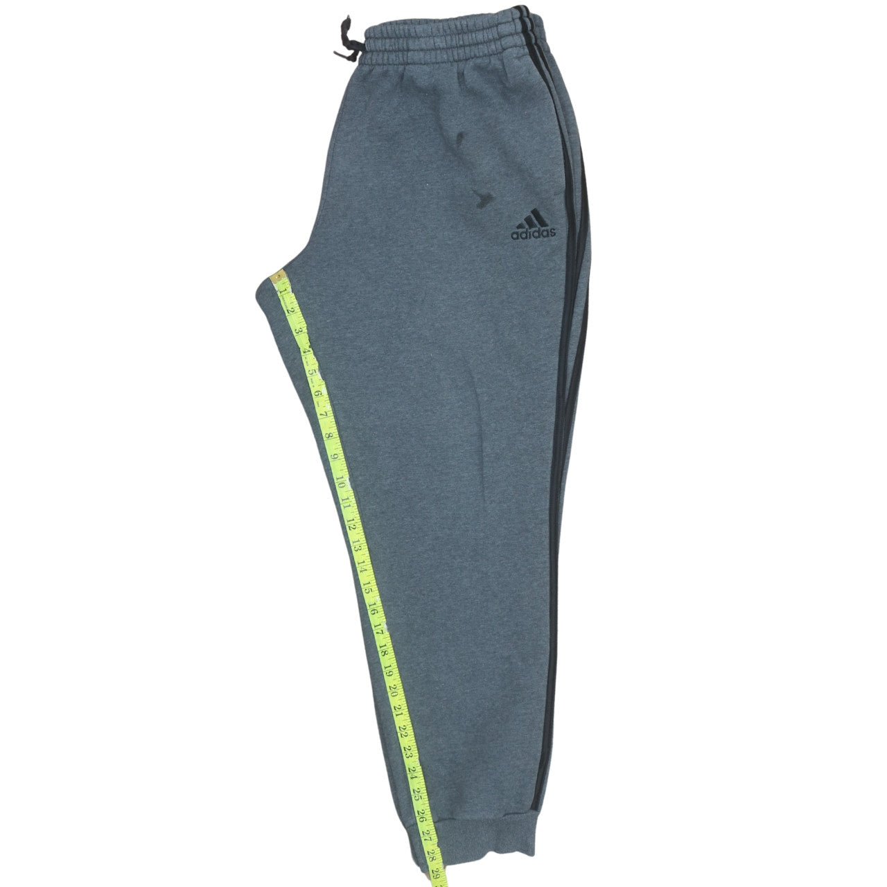 Adidas Men's Blue XL Jogger Sweatpants with Side Stripes
