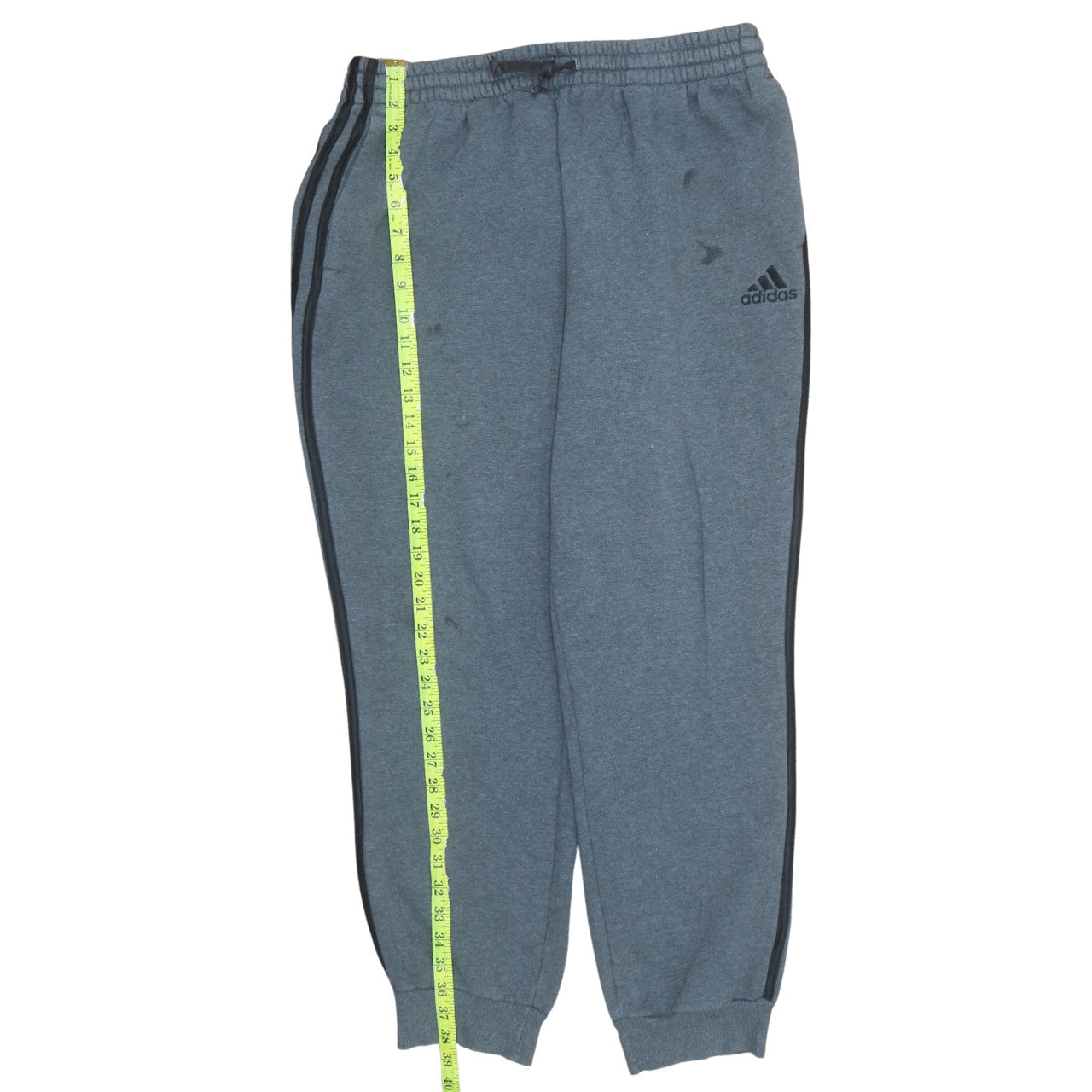 Adidas Men's Blue XL Jogger Sweatpants with Side Stripes