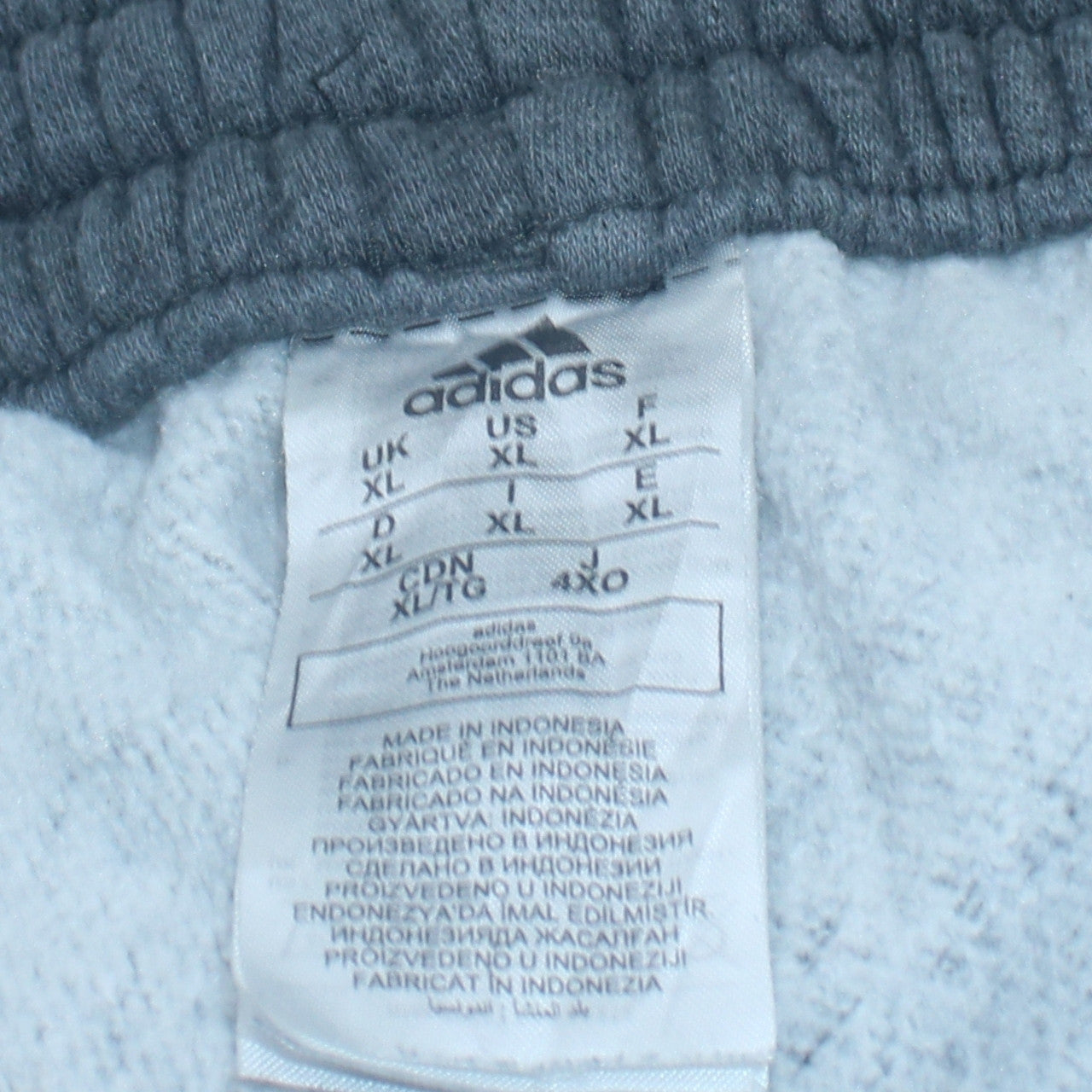 Adidas Men's Blue XL Jogger Sweatpants with Side Stripes