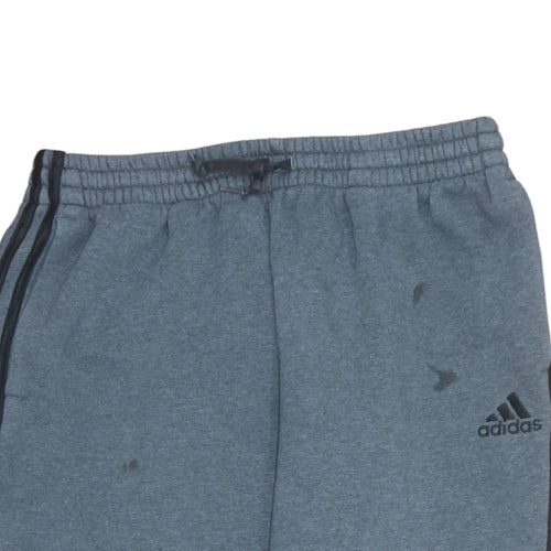 Adidas Men's Blue XL Jogger Sweatpants with Side Stripes