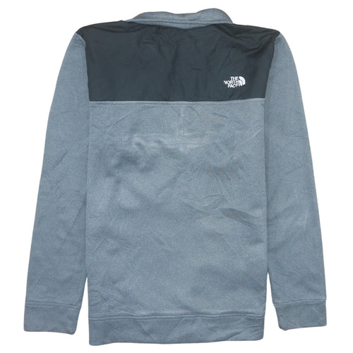 The North Face Boys Grey XL Pullover Fleece Quarter Zip Sweatshirt