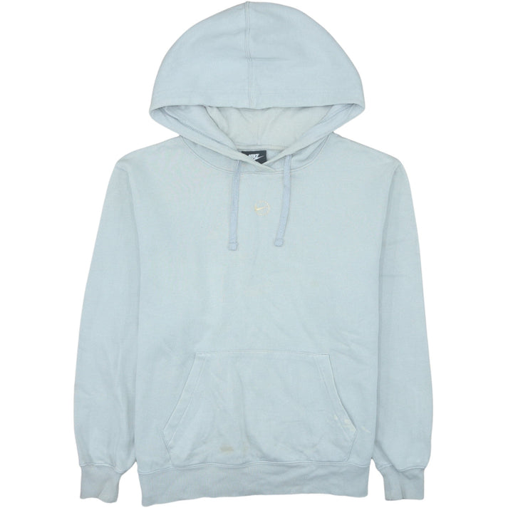 Nike Womens Light Blue Pullover Hoodie Size M Loose Fit