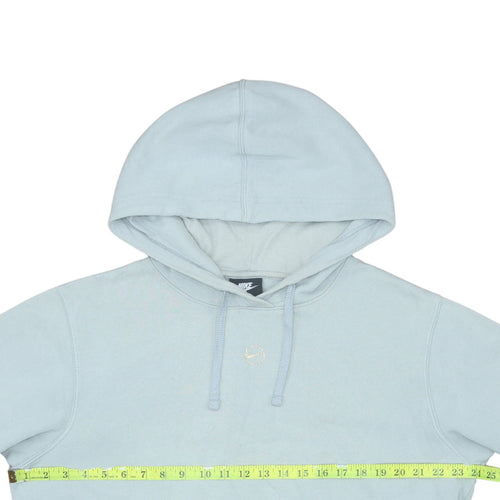 Nike Womens Light Blue Pullover Hoodie Size M Loose Fit