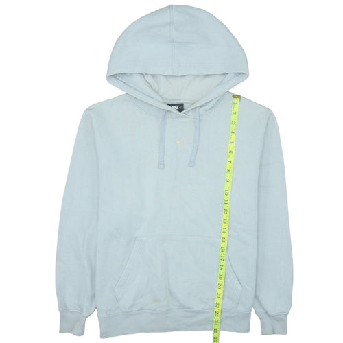 Nike Womens Light Blue Pullover Hoodie Size M Loose Fit
