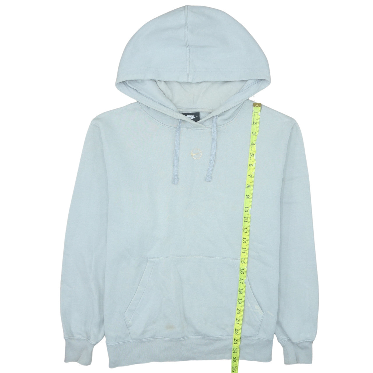 Nike Womens Light Blue Pullover Hoodie Size M Loose Fit