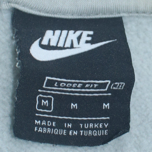 Nike Womens Light Blue Pullover Hoodie Size M Loose Fit