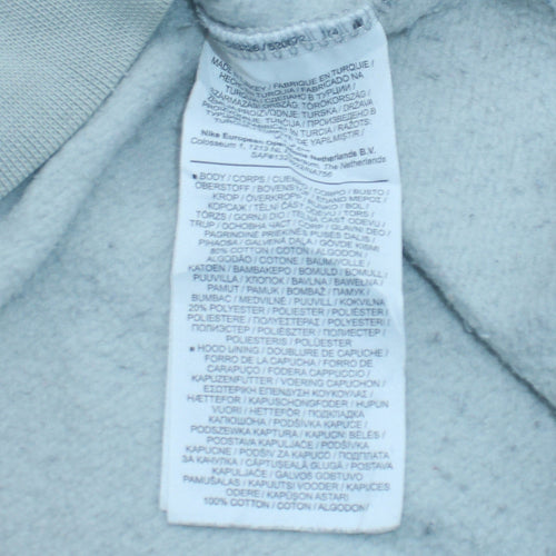 Nike Womens Light Blue Pullover Hoodie Size M Loose Fit