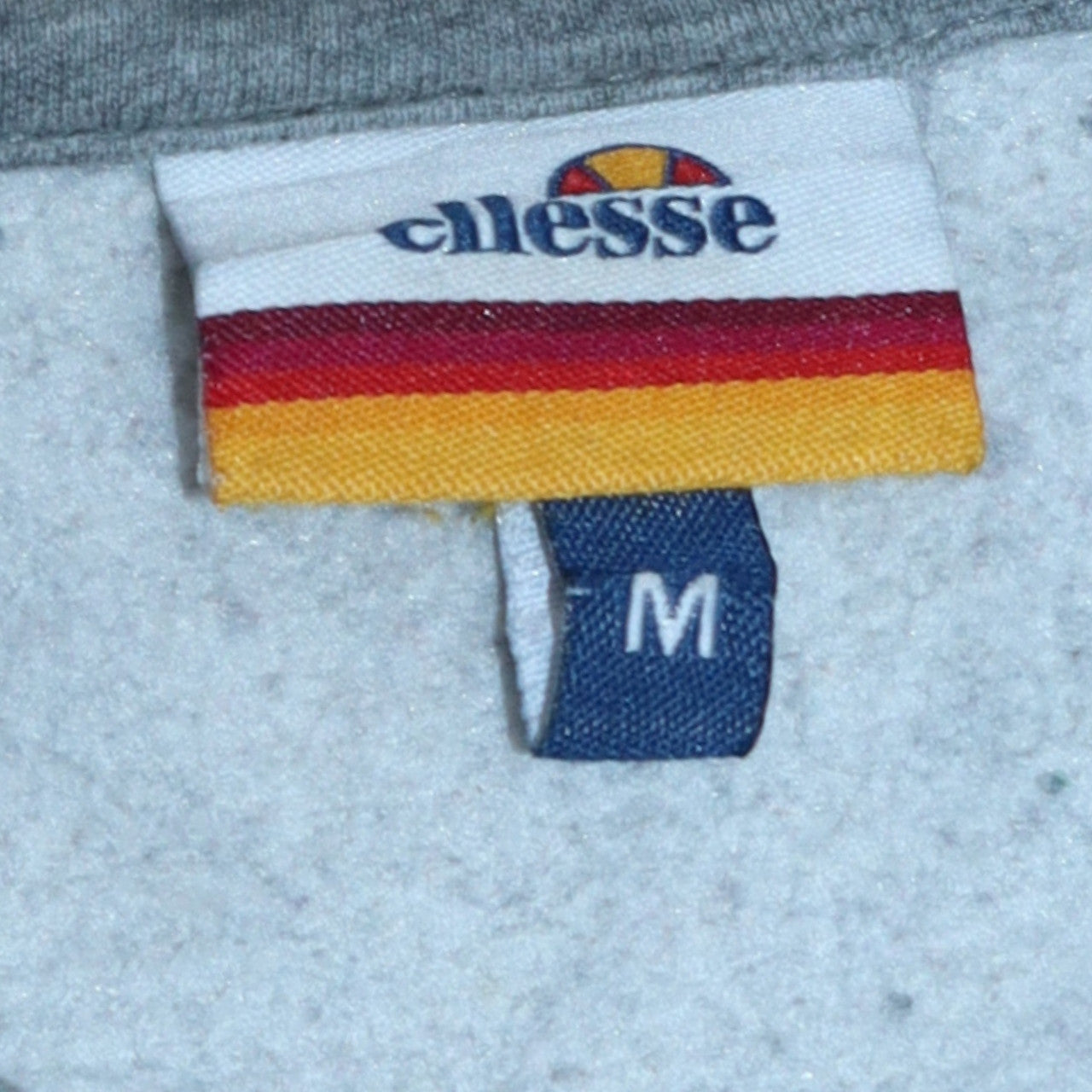 Ellesse Men Grey Logo Pullover Sweatshirt Size M Regular Fit