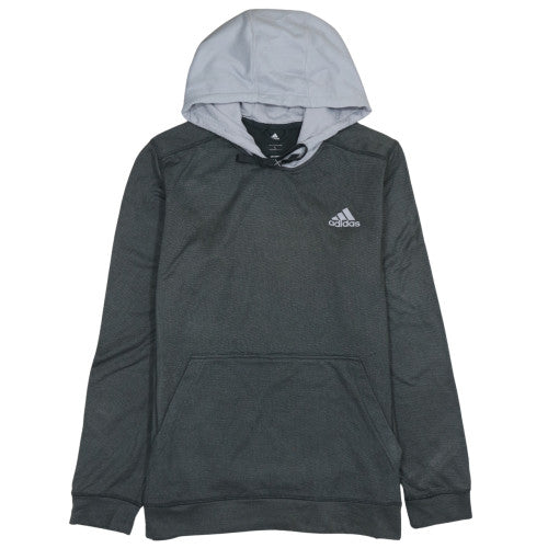 Adidas Men's Grey Pullover Hoodie ClimaWarm L Sports Running