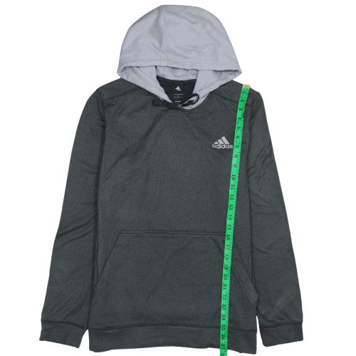 Adidas Men's Grey Pullover Hoodie ClimaWarm L Sports Running