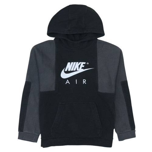 Nike Boys Black & Grey Pullover Hoodie XL (158-170cm) Fleece Logo Sweatshirt