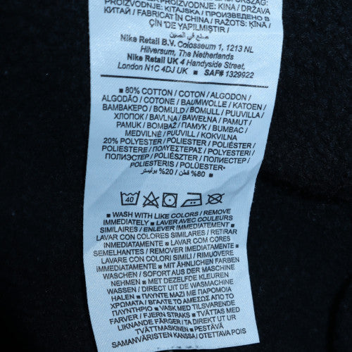 Nike Men's Black Cotton Blend Crew Neck Pullover Sweatshirt M