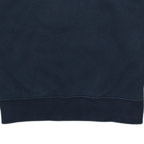 Nike Men's Black Cotton Blend Crew Neck Pullover Sweatshirt M