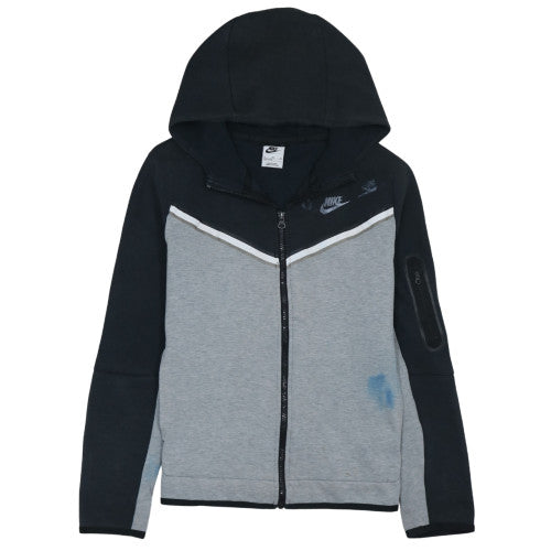 Nike Boys Grey Black XL Full Zip Hoodie Sweatshirt 158-170cm