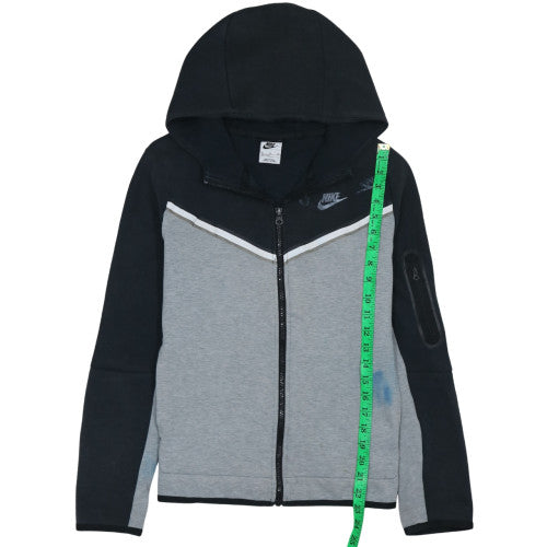 Nike Boys Grey Black XL Full Zip Hoodie Sweatshirt 158-170cm