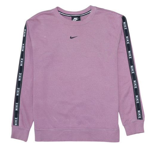 Nike Men's Purple Crew Neck Logo Pullover Sweatshirt Size S