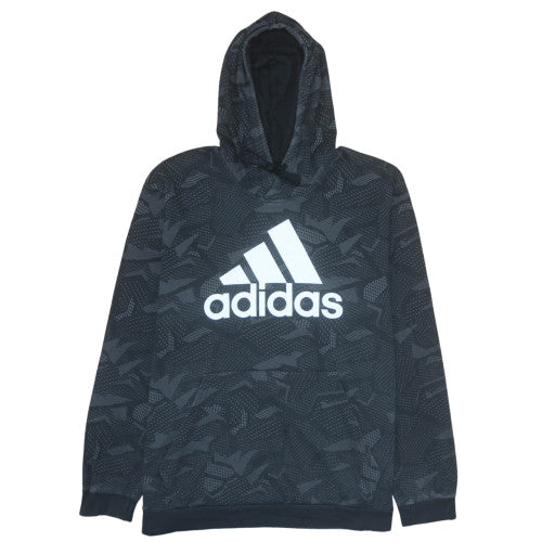 Adidas Men’s Black 3XL Pullover Hoodie Camouflage Graphic Print