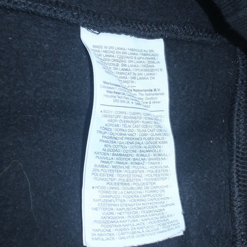Nike Men's Black Pullover Hoodie M Fleece Sportswear
