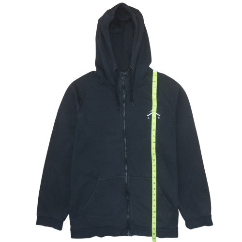 Jordan Mens Black Full Zip Hoodie Medium Fleece Sportswear