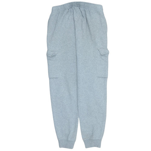 Nike Men Grey Fleece Jogger Trousers M Regular Fit Activewear
