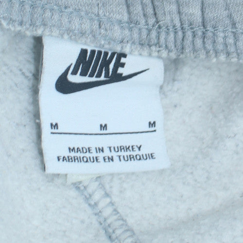 Nike Men Grey Fleece Jogger Trousers M Regular Fit Activewear