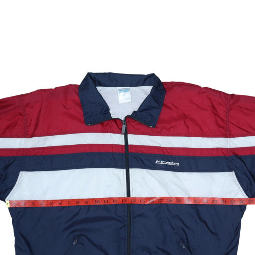 Kipsta Men's Blue Red White XL Windbreaker Sports Jacket