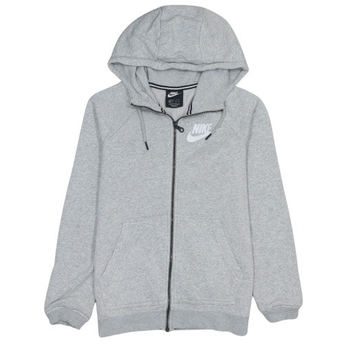 Nike Men's Grey XS Full Zip Hoodie with Logo
